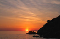 Sonnenuntergang an der Ligurischen Küste von Bruno Schmidiger