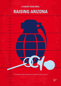 No477 My Raising Arizona minimal movie poster von chungkong