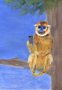 Sammy the Snub Nosed Golden Monkey by Jamie Frier