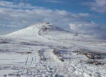 Shutlingsloe hill covered in snow near Wildboarclough Macclesfield von Chris Warham