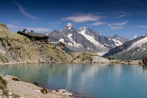 Lac Blanc in the alps above Chamonix, France by Chris Warham