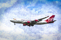 Virgin Atlantic Boeing 747 Art by David Pyatt