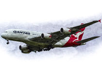 Qantas Airbus A380 Art von David Pyatt