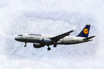 Lufthansa Airbus A320 Art von David Pyatt