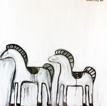 Two horses by Elisaveta Sivas