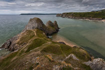 Three Cliffs Bay and the Great Tor von Leighton Collins