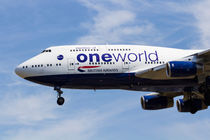 One World Boeing 747 by David Pyatt