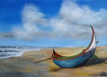 Beach and Boat by Wendy Mitchell