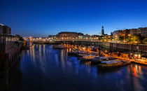 Binnenhafen in Hamburg am Abend von Frank  Jeßen