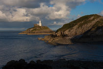 Mumbles lighthouse Swansea Bay von Leighton Collins