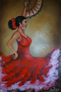 Flamenco dancer von Helen Bellart