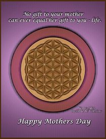 Mother's Day Flower of Life by David Voutsinas