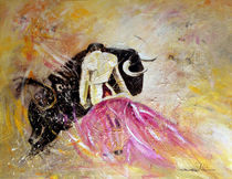 Bullfight 74 von Miki de Goodaboom