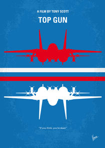 No128 My TOP GUN minimal movie poster von chungkong