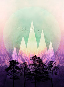 TREES under MAGIC MOUNTAINS VII by Pia Schneider