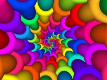 Psychedelic Rainbow Spiral  by Kitty Bitty