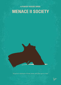 No484 My Menace II Society minimal movie poster von chungkong