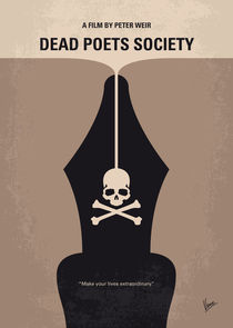 No486 My Dead Poets Society minimal movie poster von chungkong