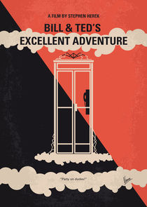 No490 My Bill and Teds Excellent Adventure minimal movie poster by chungkong