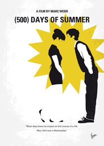 No500 My 500 Days Of Summer minimal movie poster by chungkong