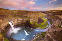 Palouse Falls in Washington, USA at sunset by Sara Winter