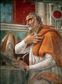St. Augustinus in seiner Zelle von Sandro Botticelli