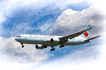 Air Canada Boeing 767 Art by David Pyatt