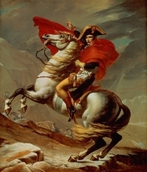 Napoleon Crossing the Alps  von Jacques Louis David