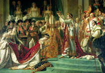Die Weihe des Kaisers Napoleon und die Krönung der Kaiserin Jose von Jacques Louis David