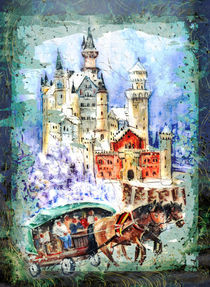 Neuschwanstein Castle Authentic Madness von Miki de Goodaboom