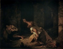 Der Gefangene von Chillon von Ferdinand Victor Eugèn  Delacroix