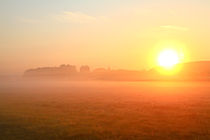 Nebellandschaft bei Sonnenaufgang von Bernhard Kaiser