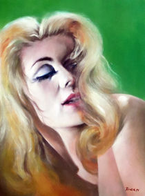 Portrait Malerei - Catherine Deneuve von Geert Bordich