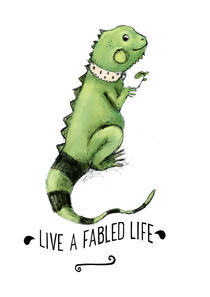 Live a fabled life Poster quote von Paola Zakimi