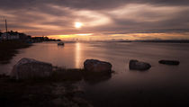 Loughor estuary sunset von Leighton Collins