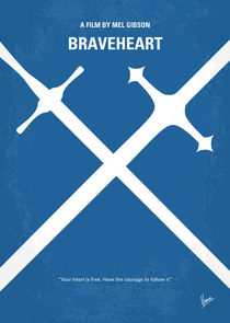 No507 My Braveheart minimal movie poster by chungkong