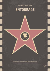 No525 My Entourage minimal movie poster von chungkong