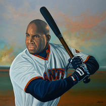 Barry Bonds painting by Paul Meijering