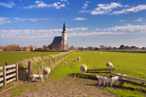 Church of Den Hoorn on Texel island in The Netherlands von Sara Winter