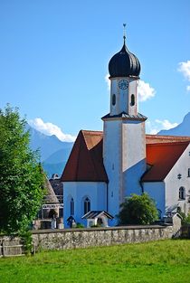 Dorfkirche St. Jakob in Wallgau... 1 by loewenherz-artwork