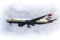 British Airways Boeing 777 Art by David Pyatt