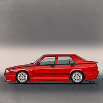 Alfa Romeo 75 ('Milano') Tipo 161 Turbo Evoluzione Rosso von monkeycrisisonmars