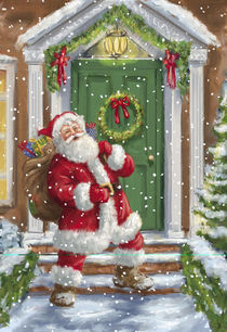Santa Claus is knocking on my door von arthousedesign