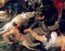 Nilpferd- und Krokodiljagd by Peter Paul Rubens