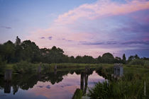 Abendstimmung am Kanal von Rolf Müller