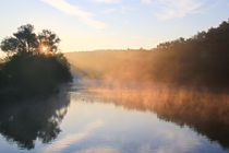 Flussnebel und Sonnenlicht von Bernhard Kaiser