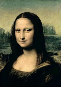 Detail der Mona Lisa von Leonardo Da Vinci