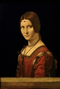 Portrait einer Dame vor dem Gericht von Mailand von Leonardo Da Vinci