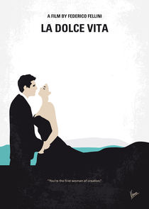 No529 My La dolce vita minimal movie poster by chungkong