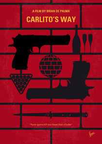 No530 My Carlitos Way minimal movie poster von chungkong